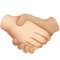 Handshake- Light Skin Tone- Medium-Light Skin Tone emoji on Apple